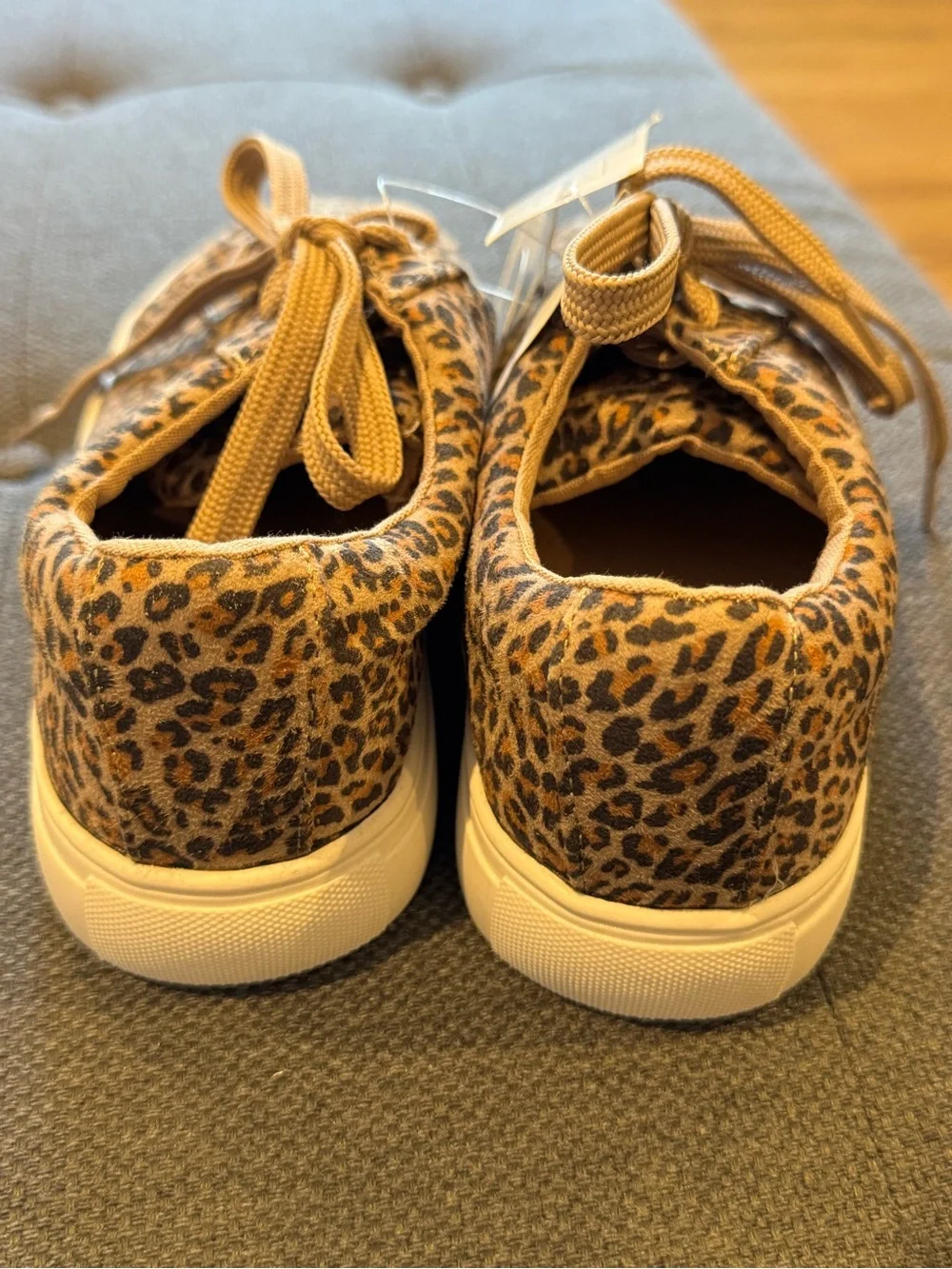 GAP Kids Leopard Print Sneakers in Tan and Black